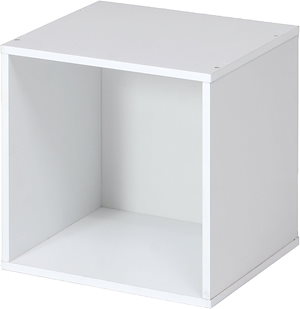 不二貿易 Fujiboeki キューブボックス オープンラック 幅34.5×奥行29.5×高さ34.5cm ホワイト 収納 カラーボックス 組み合わせ自由 81901