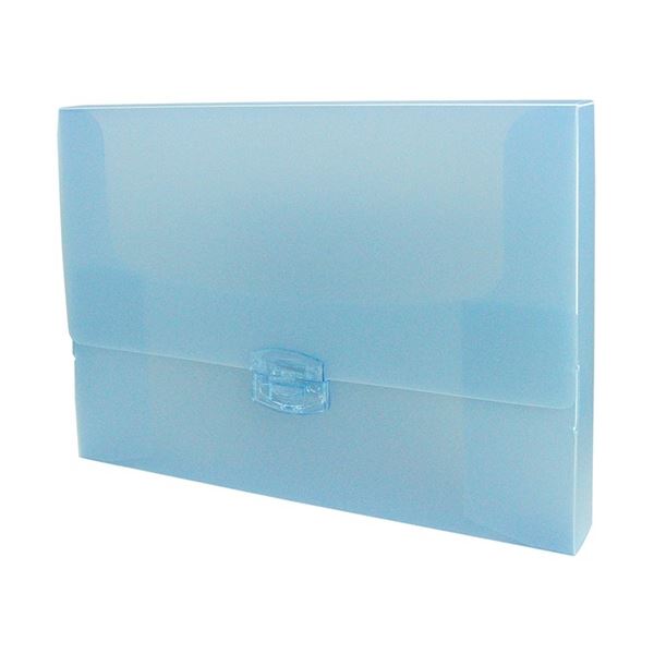 (まとめ) ビュートン スマートキャリアボックス A4 背幅40mm ブルー SBX-A4-CB 1セット(6個) (×3セット)