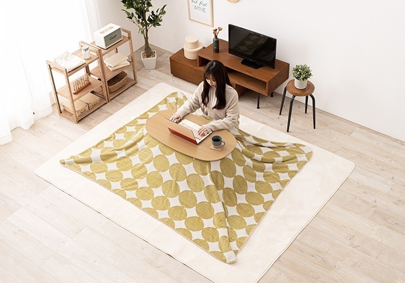 こたつ掛け布団 長方形 おしゃれ 北欧モダン ノルディック柄 ボア生地 軽い 薄掛け 洗える コタツカバー 対応こたつサイズ100x60cmまで