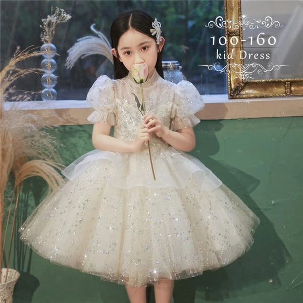 ドレス 子供 ピアノ 発表会 ピアノ発表会 中学生 ワンピース 女の子 ショート丈ドレス ショート丈 膝丈 ミニ丈 結婚式 ジュニア ピアノ発表会ドレス コンクール 袖付き パーティードレス イブニン