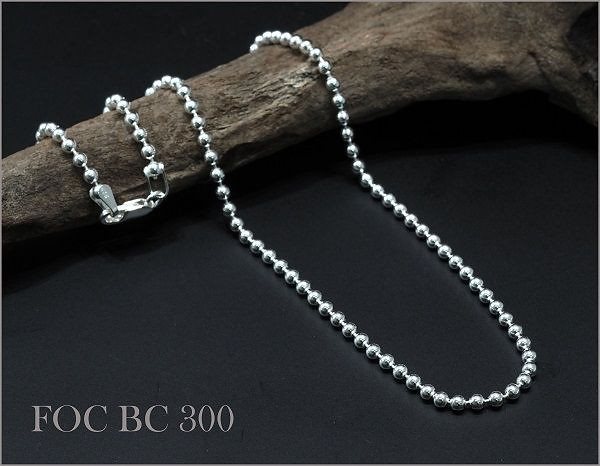 限定入荷 SV925 極太 ロング ボールチェーン ネックレス3.060(品質保証 スターリ