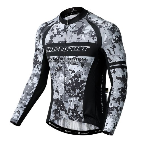 MCNSPORTS ダークアッシュカモロングスリーブジャージ