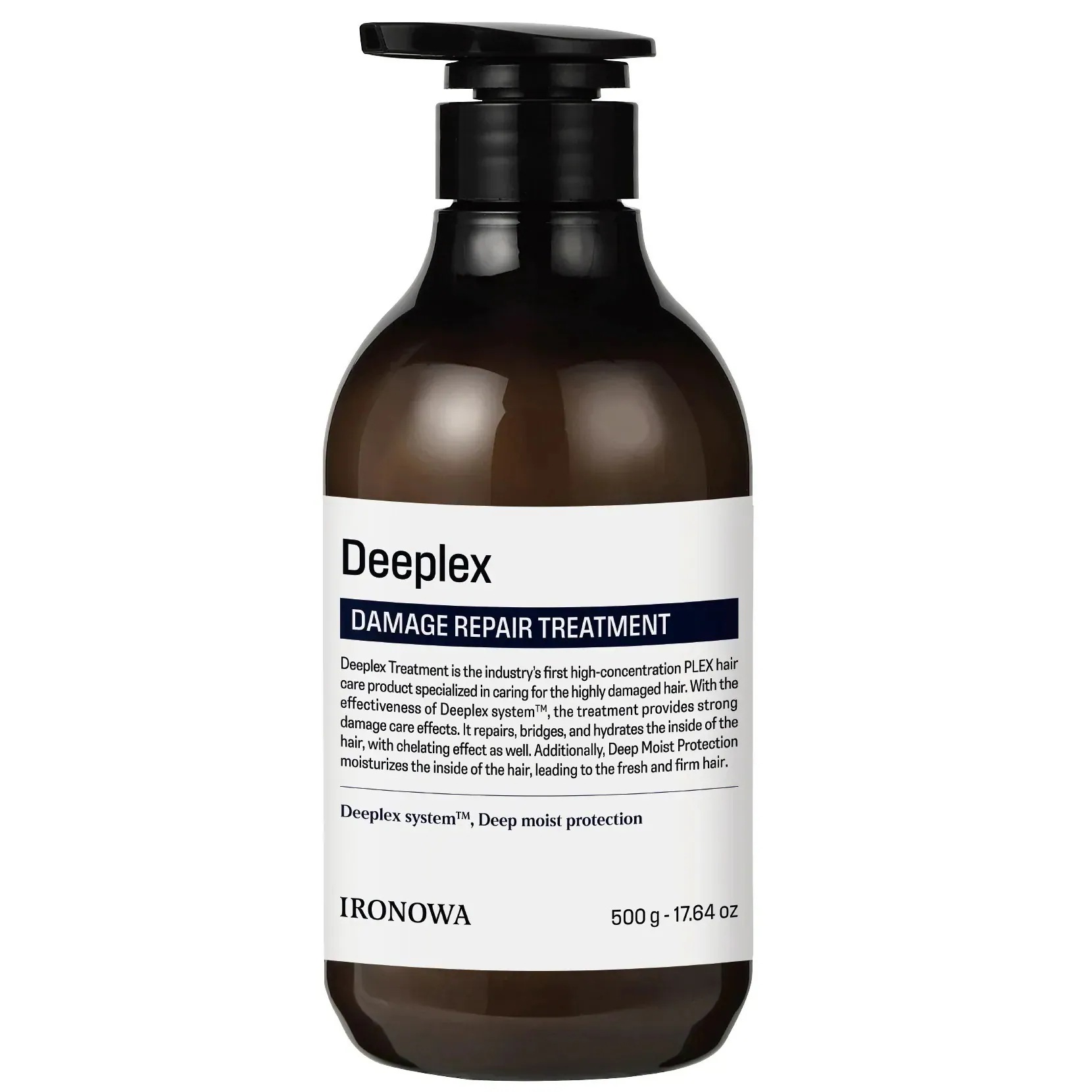 [国内正規品]ディープレックス トリートメント Deeplex 500g コンディショナー キューティクル ヒート ボンディング PLEX オイル 枝毛 切れ毛 ハイダメージ