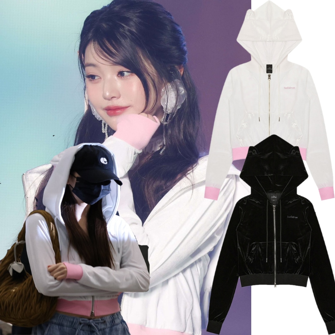 IVE ウォニョン 着用/[MARIE] VELVET HOOD ZIPUP