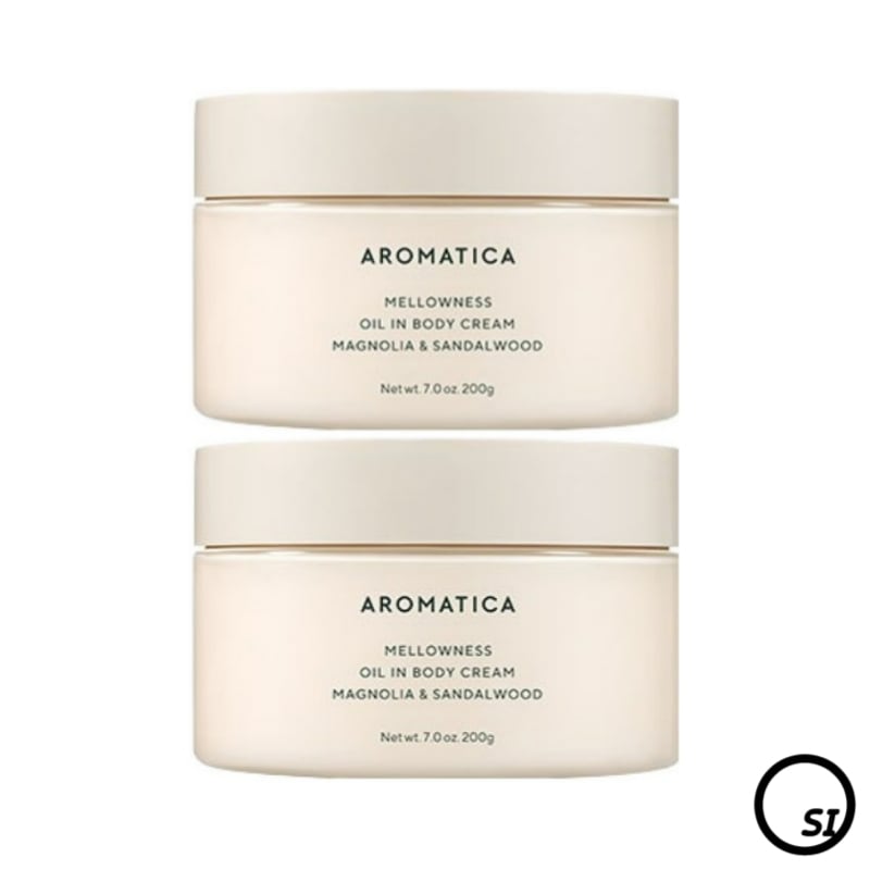 【1+1】メロウネスオイルインボディクリーム マグノリア&サンダルウッド 200g x 2個