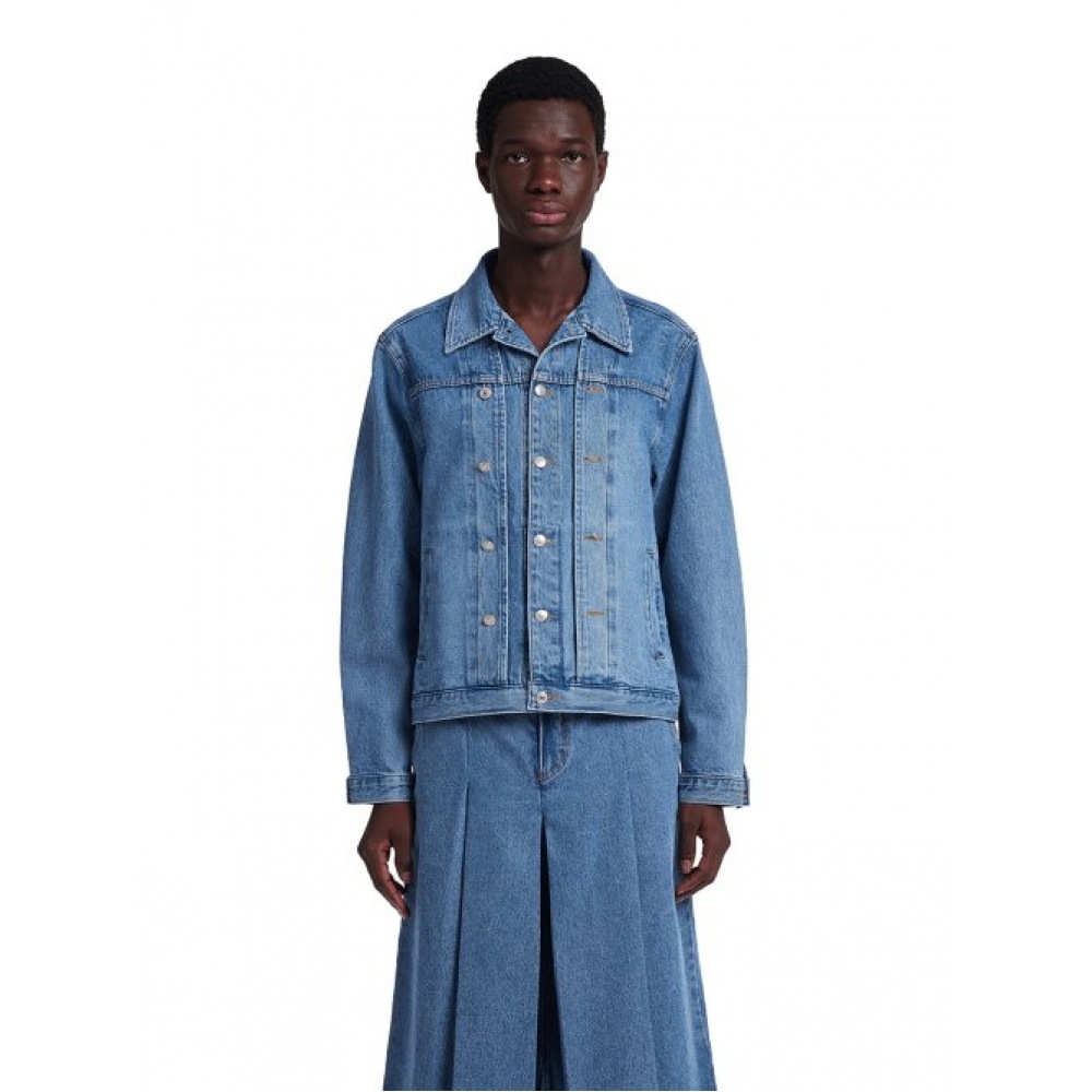 TRUNK PROJECT ダブルカラーデニムジャケット_ブルー