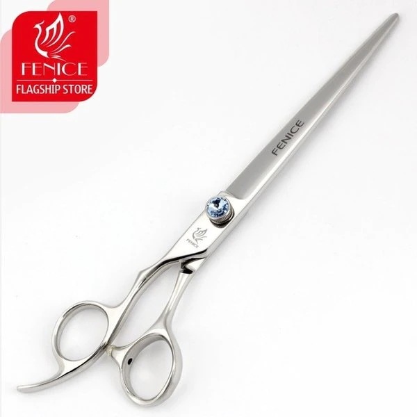 フェニスプロフェッショナルペットグルーミングハサミ左利き用ダイヤモンドステンレススチールJP440C Silvery 7 inch 8,134円