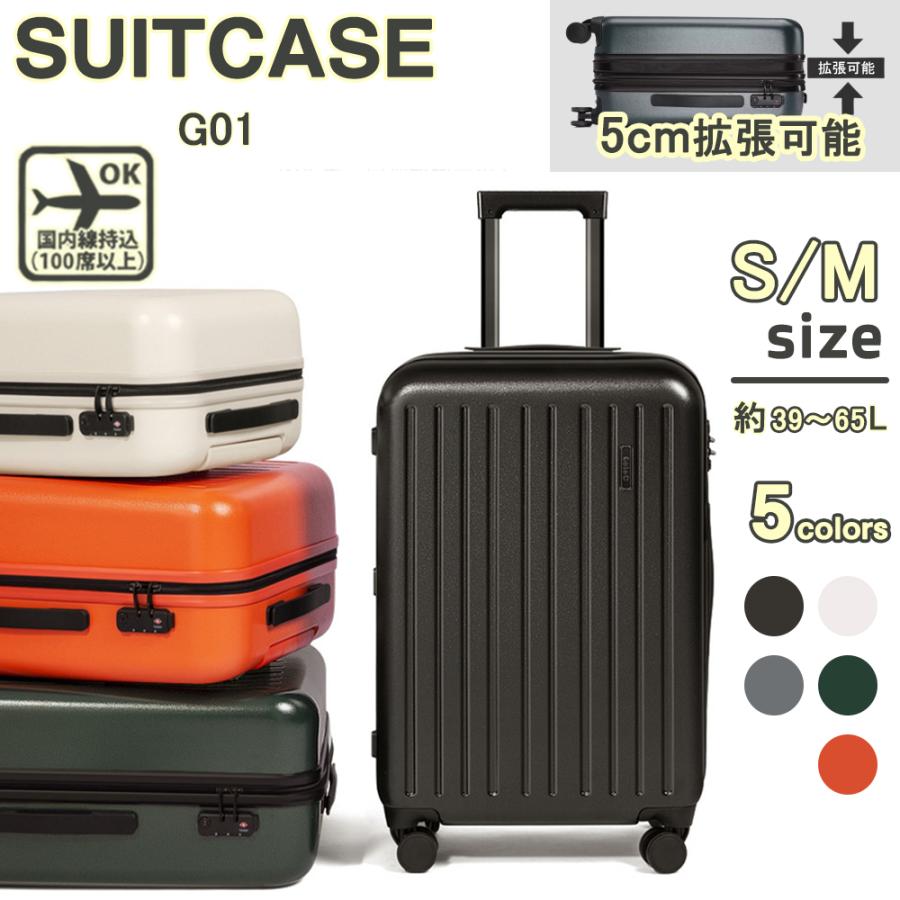 スーツケース 機内持ち込み GOINC キャリーケース 軽量 小型 拡張可能 Sサイズ Mサイズ おしゃれ 短途旅行 3-5日用 かわいい ins人気 キャリーバッグ 5色