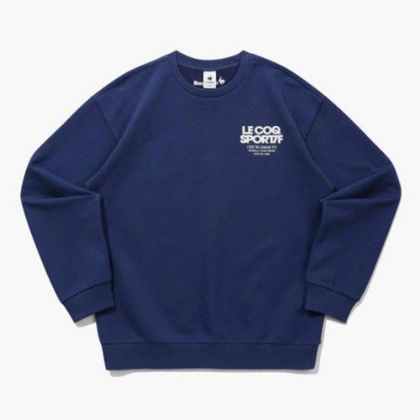 長袖Tシャツ UQC QQ123LFS18-LNV グラフィックスウェットシャツ / ライトネイビー
