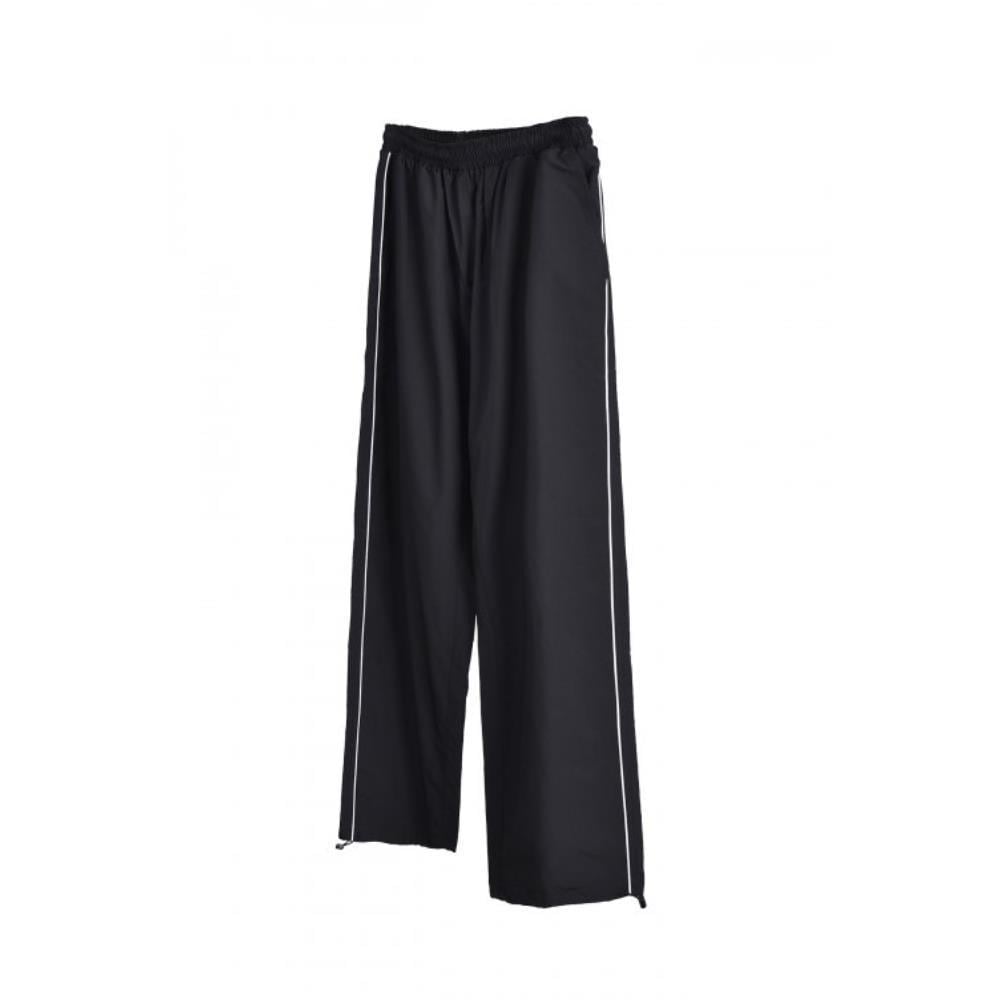 AEAE Wide Nylon Track Pants Black A223UPT03BK