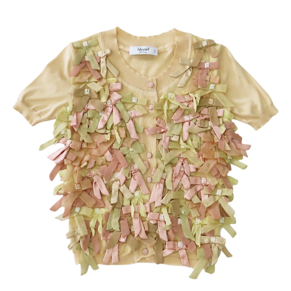 ブルーガール カーディガン シルク BLUGIRL 中古 美品