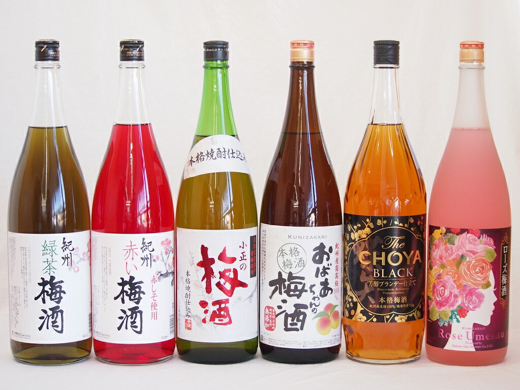 福袋セール】 こんな梅酒福袋が欲しかったぁ 飲み比べ6本セット（中野BC 赤い梅酒 中埜酒造 小正の梅酒 緑茶梅酒 セット -  flaviogimenis.com.br