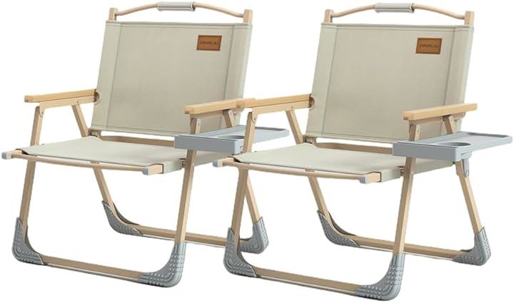 アウトドアチェア キャンプチェア 軽量 折りたたみ椅子 耐荷重150kg カップホルダー付き コンパクト 携帯便利 キャンプ椅子 ローチェア 2個セット( ２個)