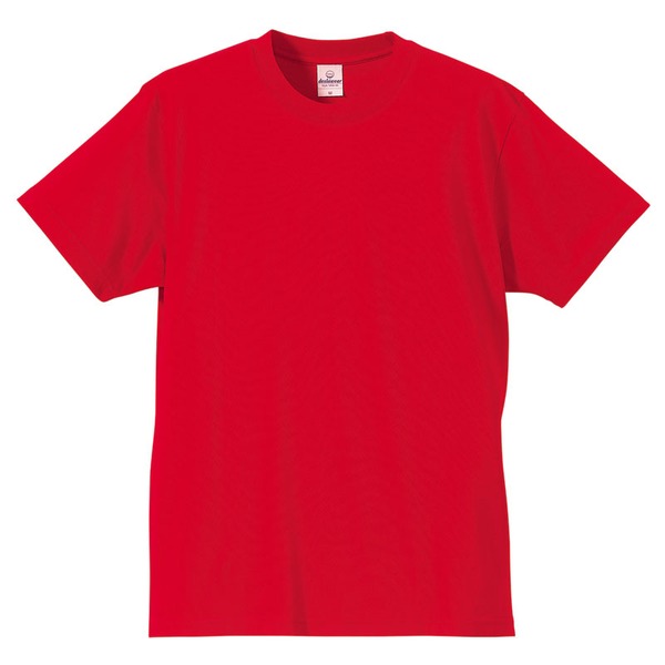 (5枚セット) Tシャツ XLサイズ レッド 綿100％ 耐久性 半袖 tシャツ ティーシャツ ティシャツ トップス 衣類