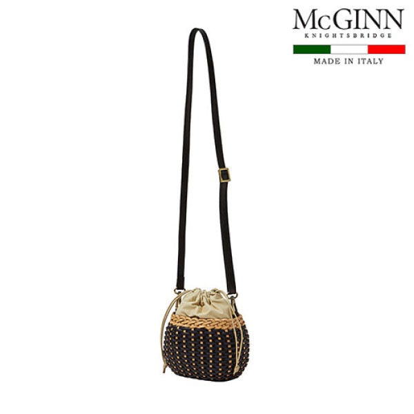 McGINN ミニ レザーウィービング バッグ_M2W8AC9320