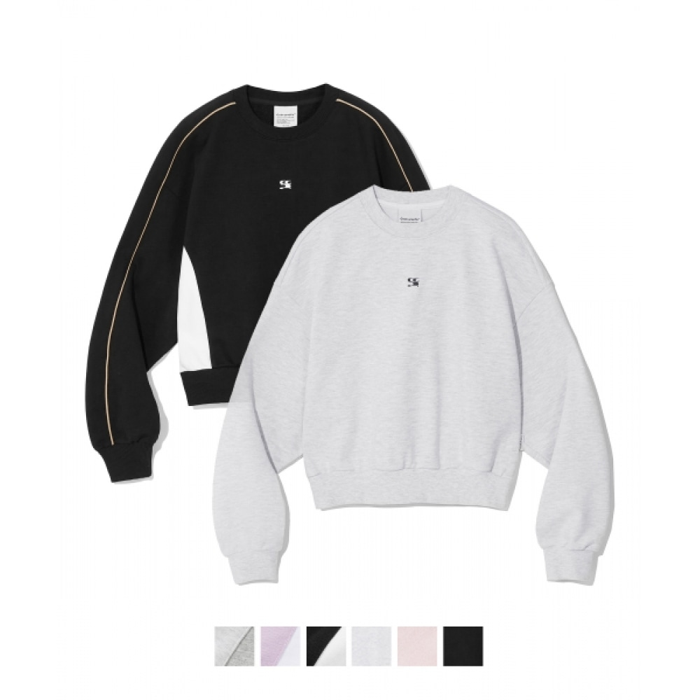 CODEGY [ベーシックまたはカラーチョイス]（女性）WAVE ロゴクロップスウェットシャツ_6color