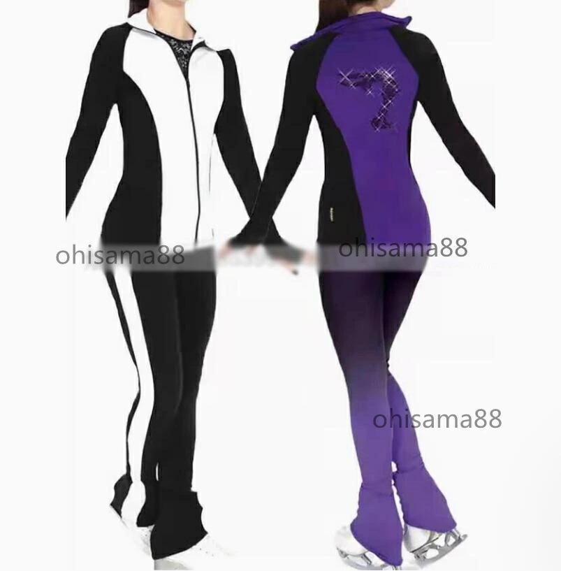 フィギュアスケート衣装 2点セット 上着 ズボン 練習着 スケート 女の子 大人 アイスフィギュアスケート ストレッチ アイスダンス スケートウエア キッズ アイススケート 美しい 競技 ステージ ト