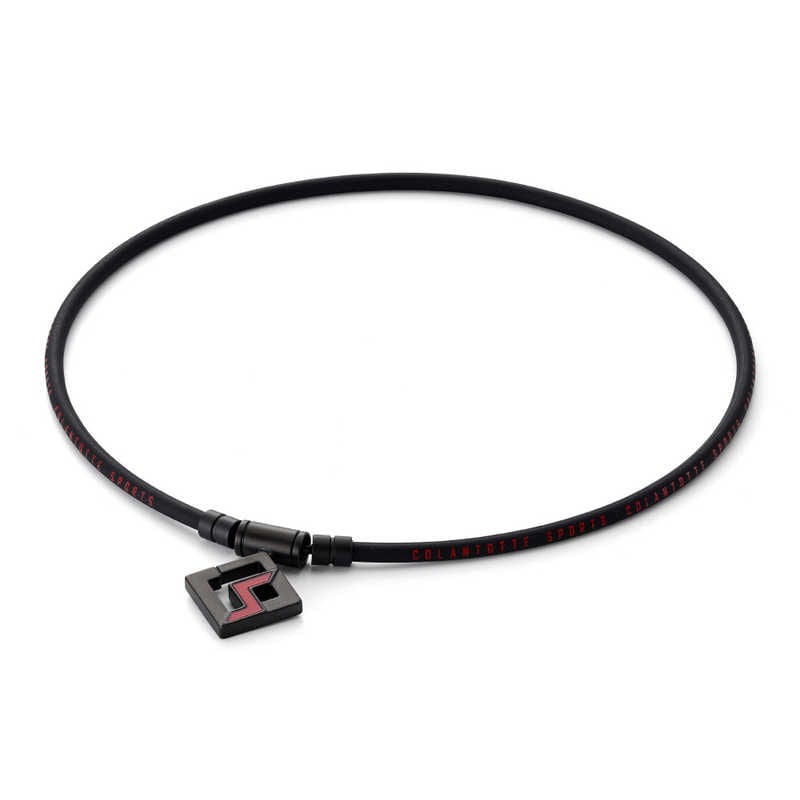 コラントッテ　SPORTS PRO マグチタンネックレス SG160(47cm)ループ：ブラック×レッド トップ：ブラックチタン×レッド　DBAAC2614