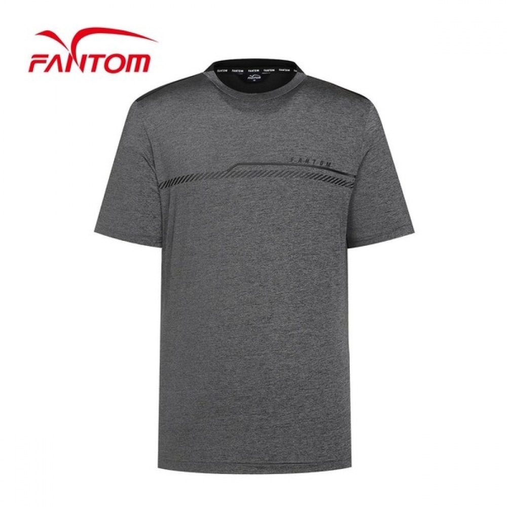 (Phantom) メンズメッシュロゴプリント半袖Tシャツ