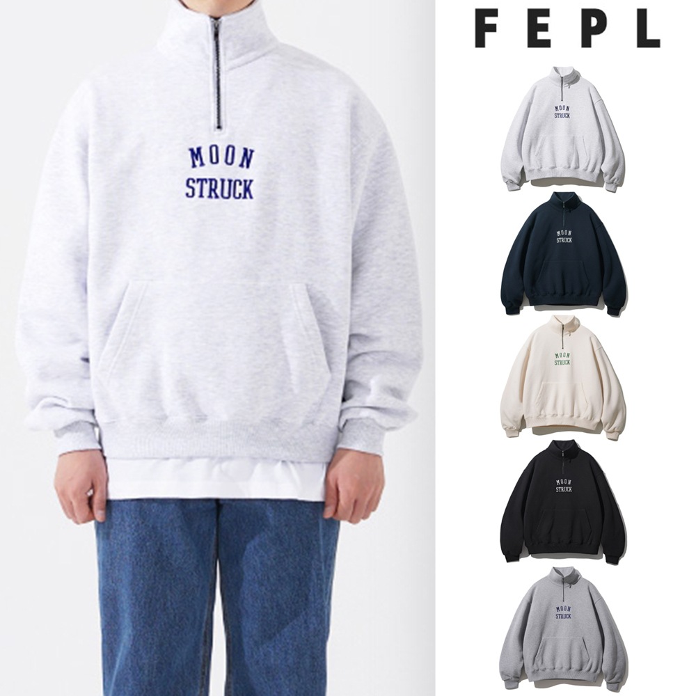 [FEPL] FP Moon Struck Half Zip-up Overfit Sweatshirt