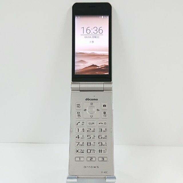 arrows ケータイ ベーシック F-41C ドコモ ゴールド 送料無料 本体 c20526 【中古】