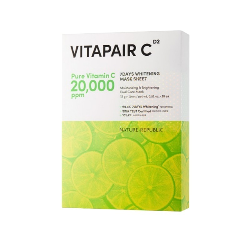 NATURE REPUBLIC Pure Vitamin c ビタフェアC 7日 ブライトニング マスクシート10枚入