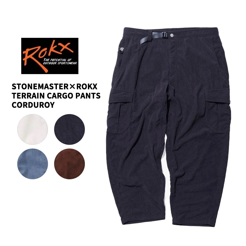 ロックス カーゴパンツ メンズ STONEMASTER×ROKX テレインカーゴパンツ コーデュロイ ボトムス