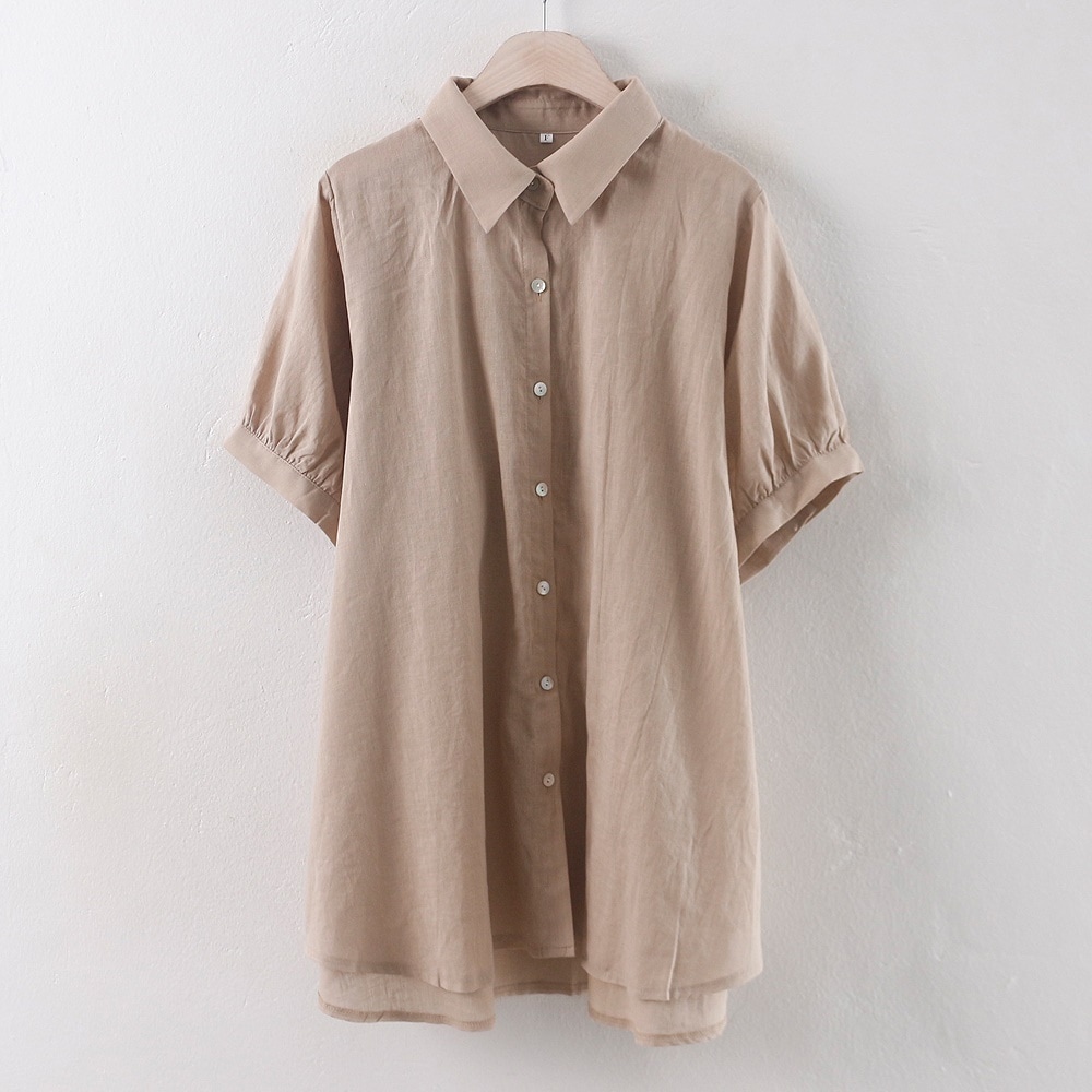服韓国服ファッション大きいサイズシャーリング袖AブラウスWW0307RM808 real bigsize korea fashion