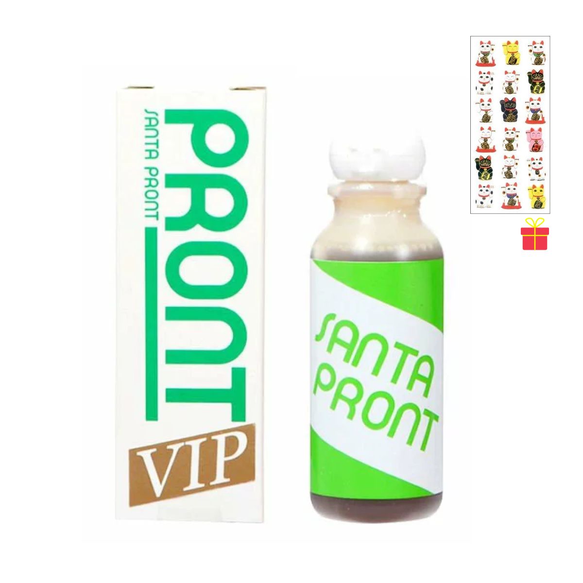 サンタプロン VIP 60cc【2個セット】【金運招き猫シール付】正規品 特許製法 日本の技術で作った飲みやすいプロポリス ブラジル ミナス産 日本国内で抽出 アルコール不使用