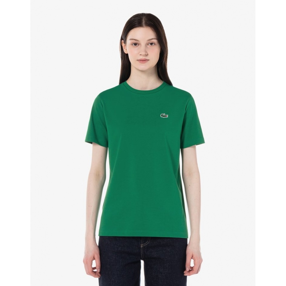 ラコステレディースクールマックステクスチャードショートスリーブ T シャツ TF924E-54G 132