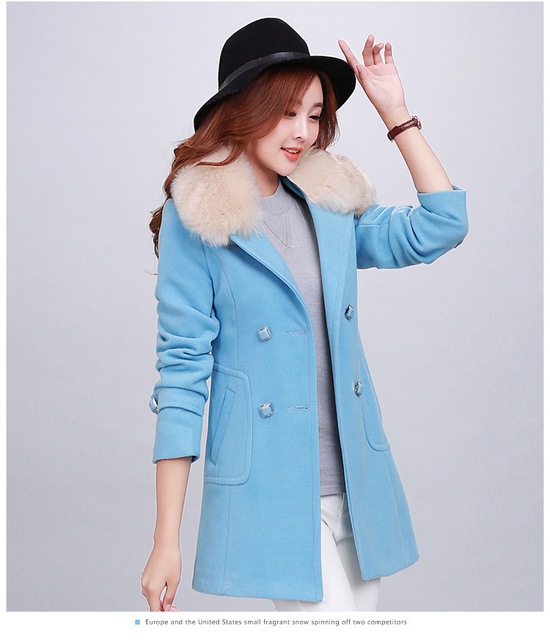 冬物処分SALE　　あったか素材 トレンチコート ファー襟付きコート 6,269円