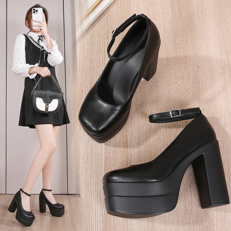 チャンキーヒール 通勤 レディース 赤 靴 冠婚葬祭 プラットフォーム 歩きやすい 厚底 ストラップ 走れるパンプス 疲れない ストーム 結婚式 パンプス 大きいサイズ 厚底 黒 ハイヒール 立ち仕事