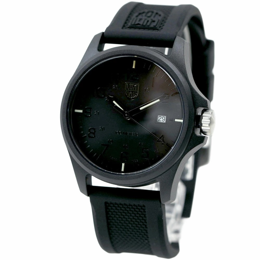 ルミノックス 腕時計 メンズ 日付カレンダー ブラック LUMINOX Black / Black 10ATM 43mm Black PU X2.2402 X2-2402