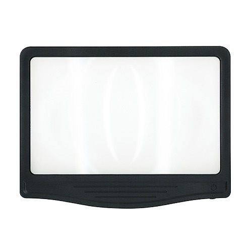 （まとめ買い）共栄プラスチック LED調光ルーペ ワイドタイプ 軽量型ルーペ WLD-2500 [x3]