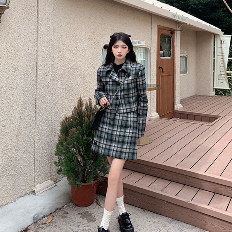 【2点セット】秋冬 レトロ ファッション レディース 大人気アウター レディース+カレッジ 母の日