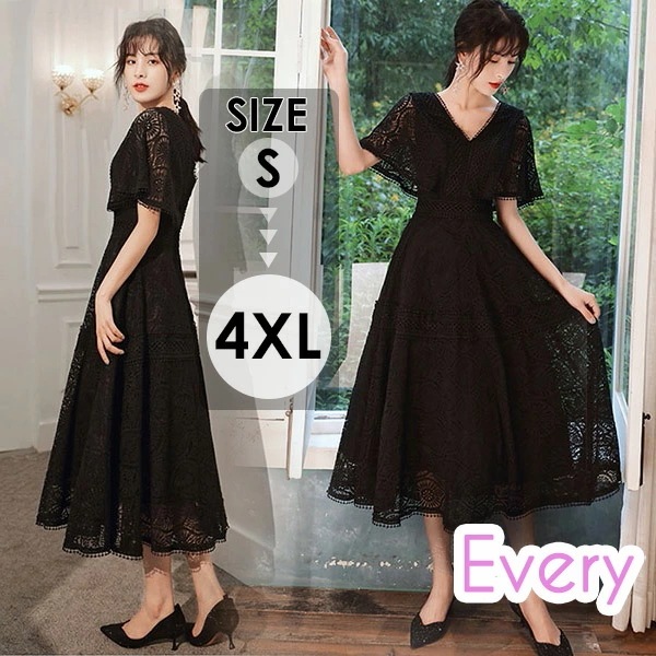 ミモレ丈 パーティードレス 袖あり Vネック フォーマルドレス イブニングドレス 母親 結婚式 ミセス向けドレス 大人 ピアノ 発表会 ドレス 大人 お呼ばれドレス 20代 30代 40代 50代 ミ