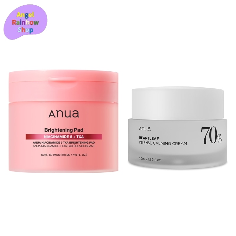 ナイアシンアミド 5 TXA ブライトニング パッド 60枚 + ドクダミ 70% インテンス カーミング クリーム 50ml シワ 美.白 クマ ケア 保湿 韓国 コスメ 化粧品 スキンケア