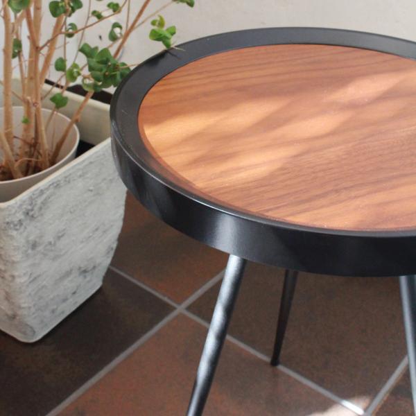 サイドテーブル 円形 丸型 35×35cm サブテーブル ソファサイド ベッドサイド リビング ダイニング 玄関 インテリア 北欧 ナチュラル オシャレ カフェ風