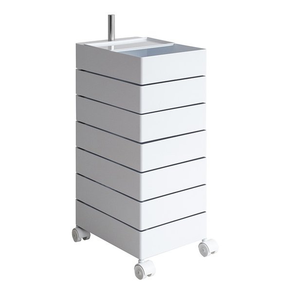 マルチワゴン Pluna プルーナ 7段/高さ94cm/ホワイト WG-H002/WH