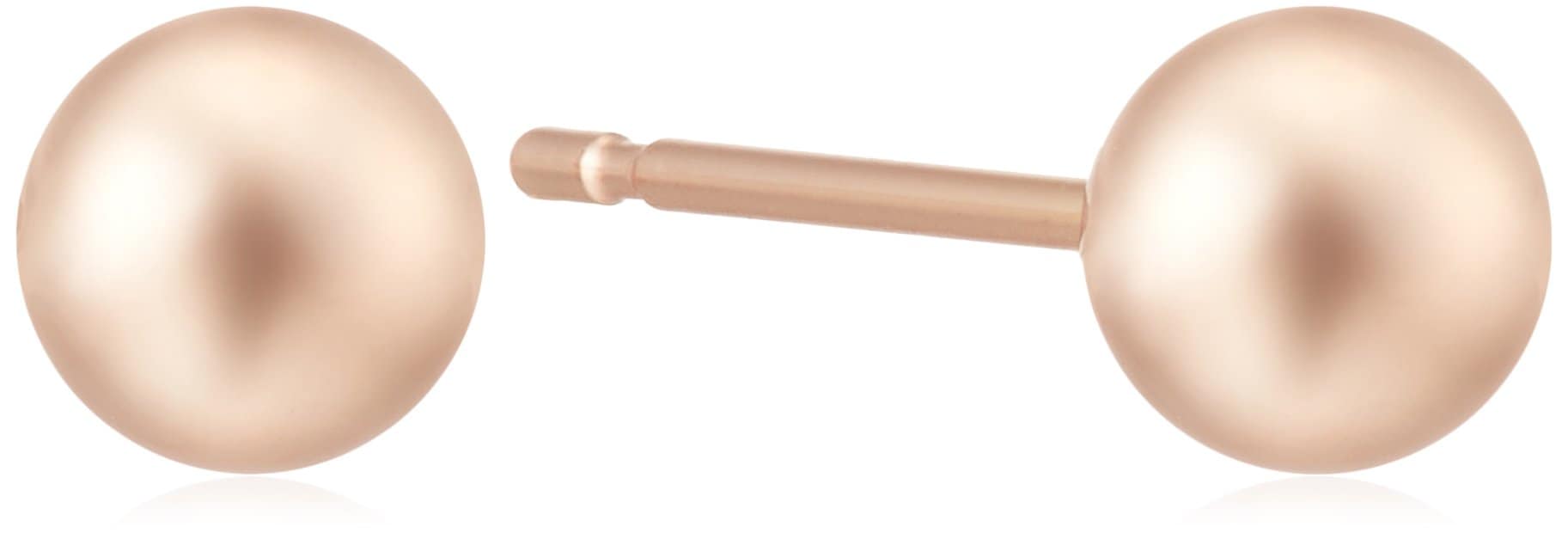 [エステール] ESTELLE 【公式】レディース ピアス K18 ピンクゴールド （4mm） 0202-1463-0015-0000