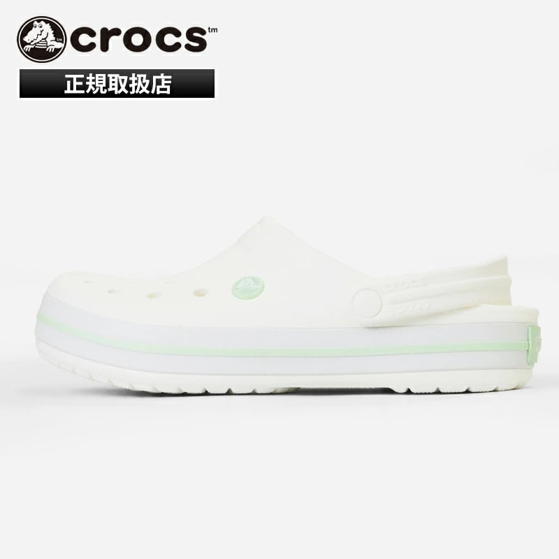 クロックス crocs サンダル Crocband Clog 軽量 定番 コンフォートサンダル メンズ レディース 靴 オフィス 上履き ホワイト ブランド [正規取扱店]
