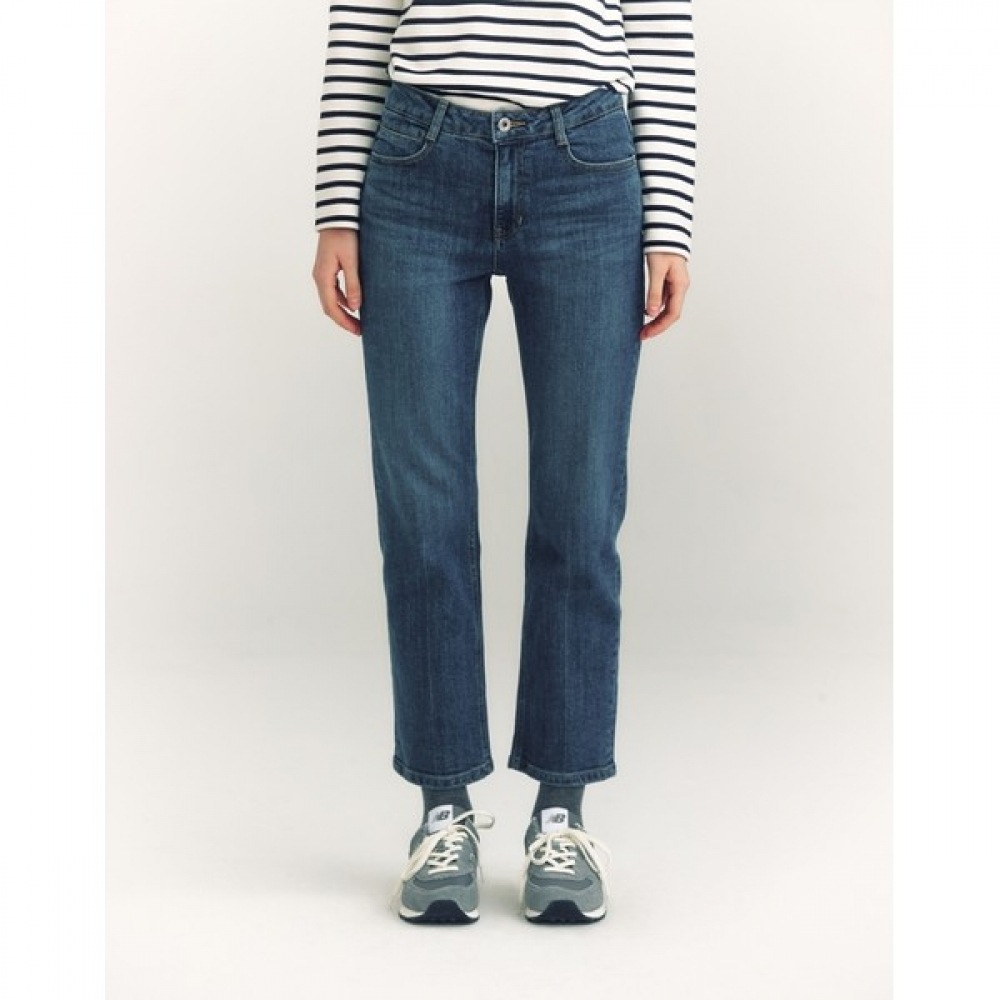 (ヘッジズレディース) 24FW エッセンシャルストレートフィットデニムパンツネイビー HSPA4D781N2