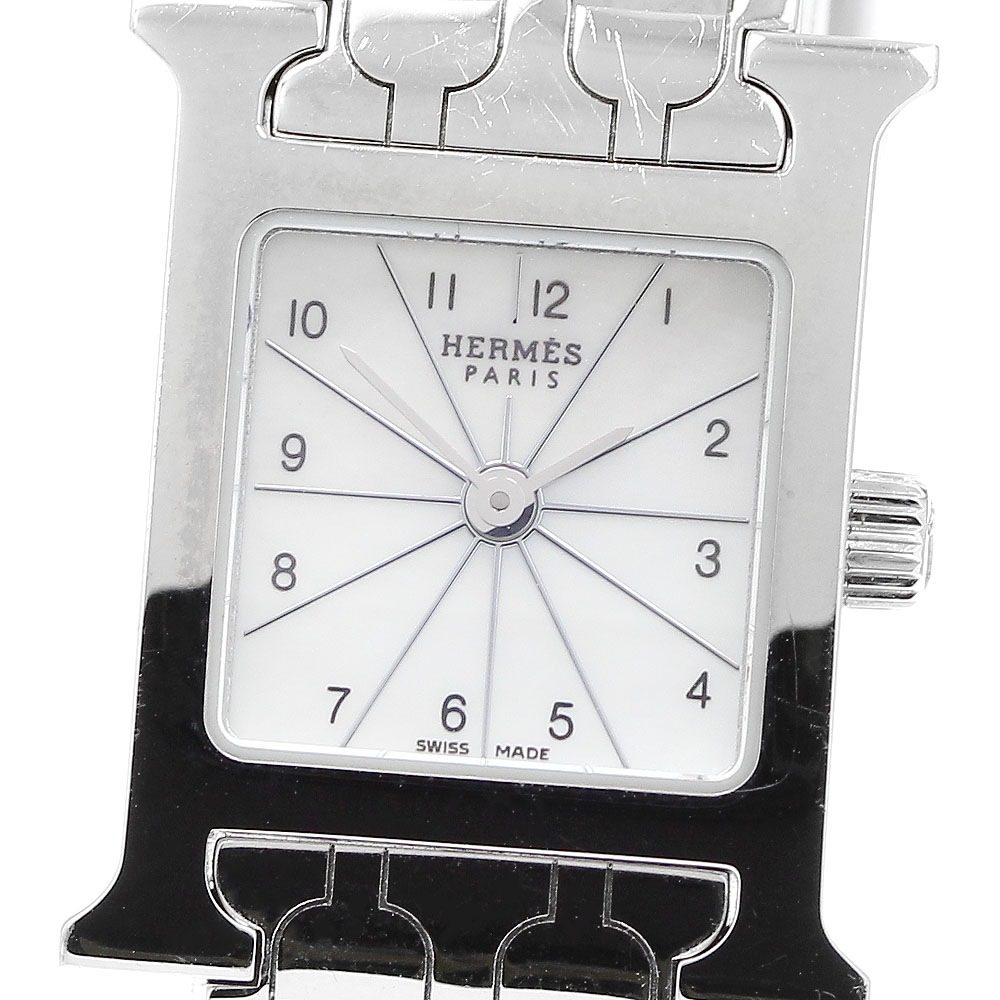 エルメス HERMES HH1.110 Hウォッチ ミニ クォーツ レディース _912314【中古】