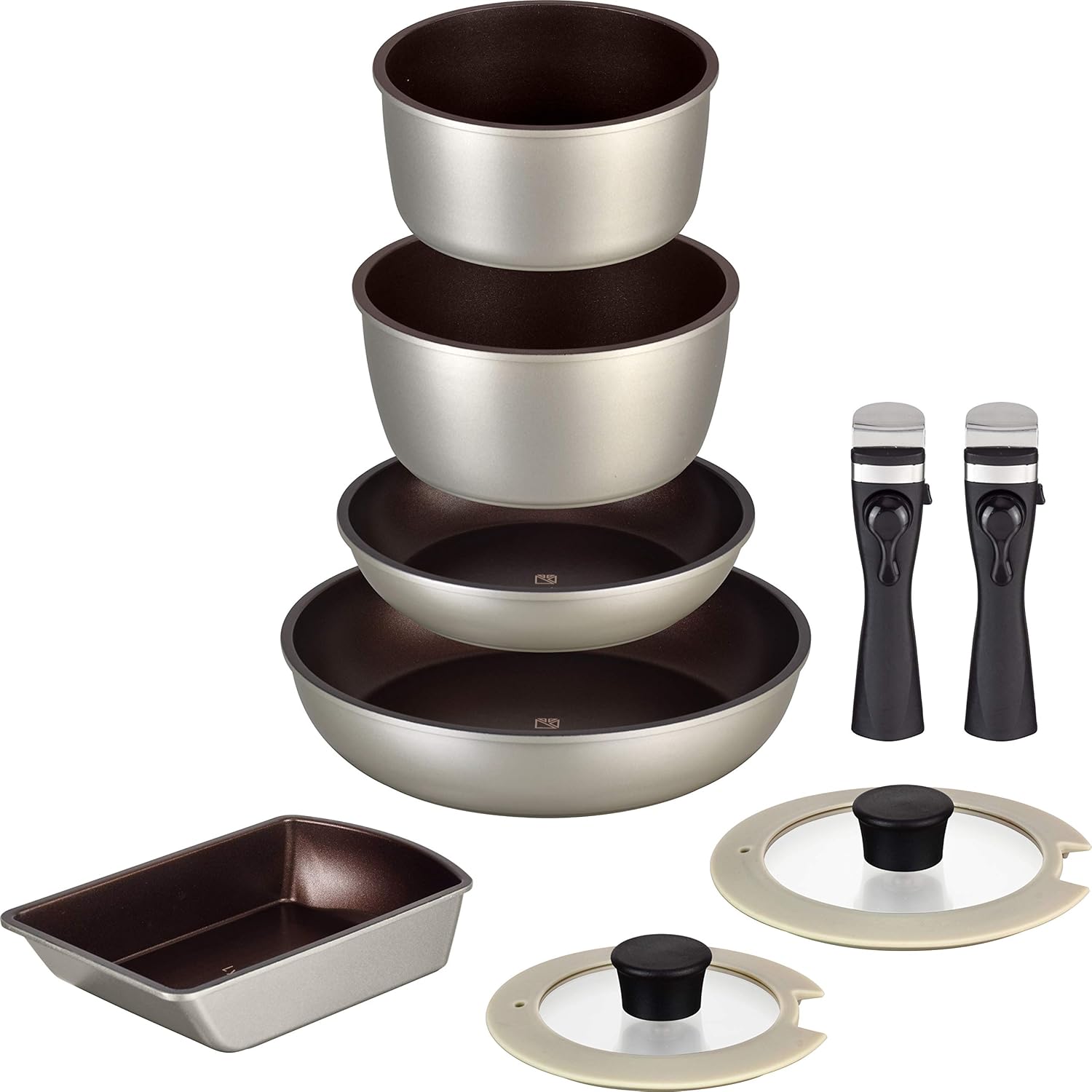 9点B サンド 取っ手が取れる IH対応 ガス オーブン 食洗機対応 PFOAフリー ふっ素樹脂加工 母の日 父の日 プレゼント ギフト Lycka リュッカ