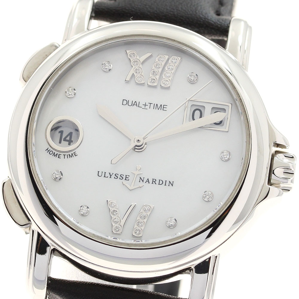 ユリス・ナルダン Ulysse Nardin 223-22 デュアルタイム GMT ビッグデイト 自動巻き ボーイズ 美品 _918424【中古】