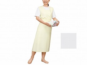 大阪エンゼル 入浴介助エプロン（ひもタイプ） ホワイト L 6013