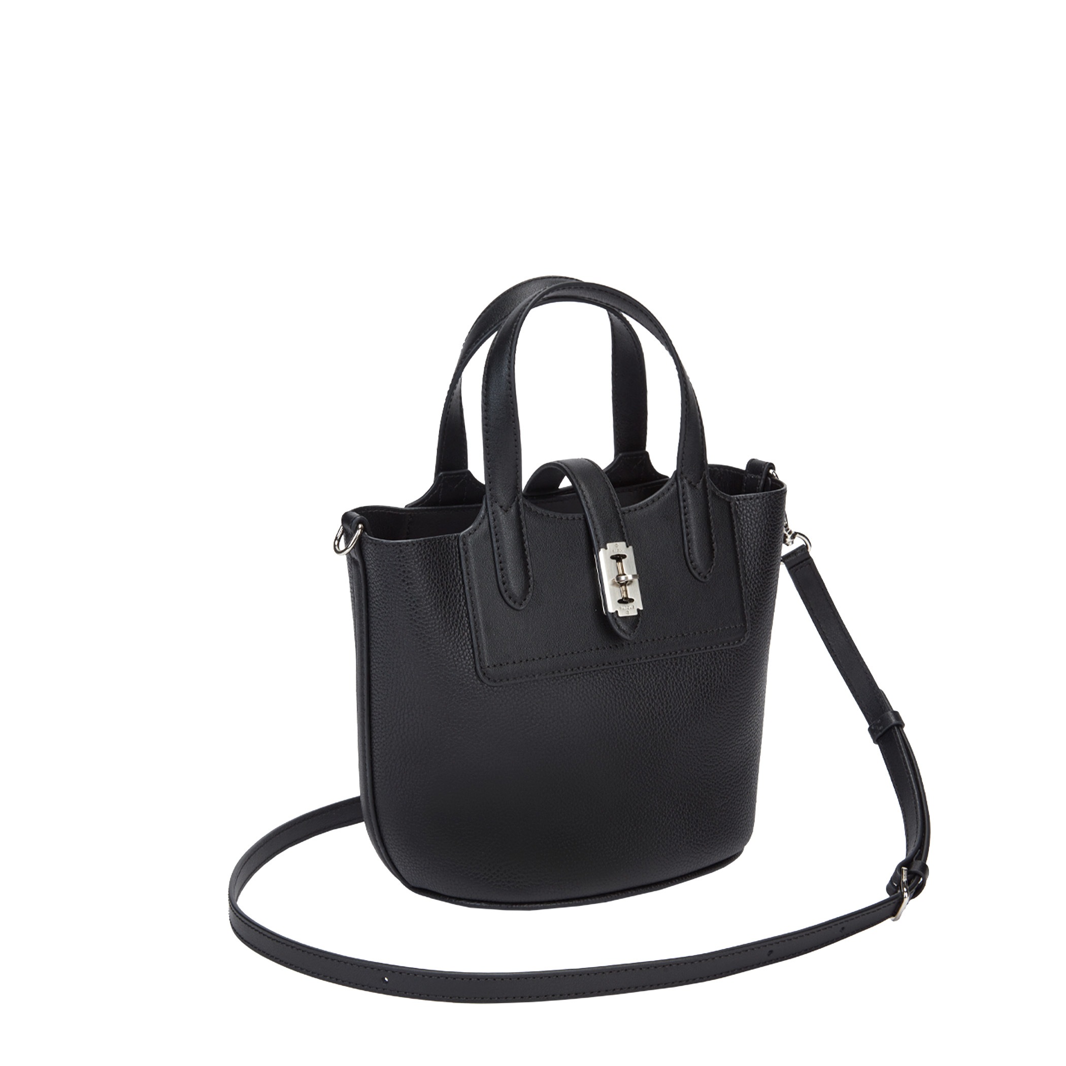 【VUNQUE】 FESTONE PILA LEATHER BUCKET S : BLACK