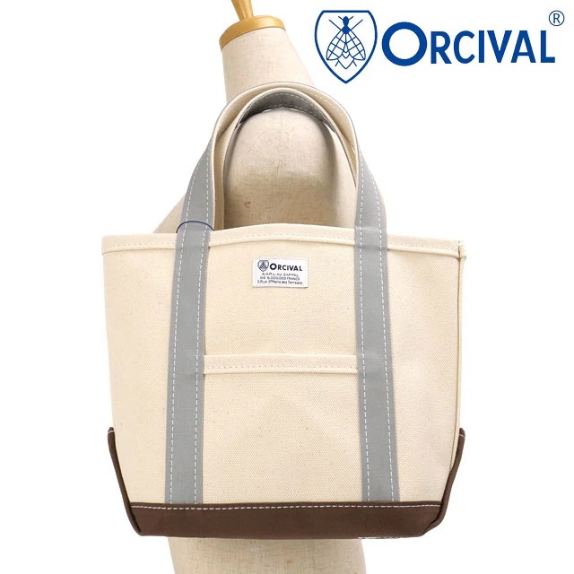 トートバッグ スモール [OR-H0285-KWC] メンズ・レディース ユニセックス 鞄 日本製 小サイズ 帆布 ECRU/GREYISH-GREEN/SMOKY-BROWN 正規取扱店