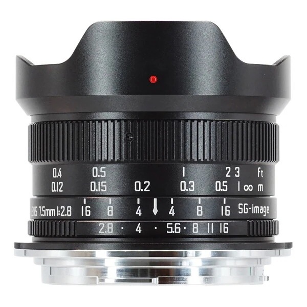 SG-image SG 7.5mm F2.8 RF C ブラック 交換レンズ (APS-C キヤノンRFマウント)