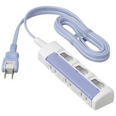 他サイト： パナソニック　Panasonic　ザタップスイッチシリーズ 3個口 2.0m　WHS2623DKP (ブルｰ)の商品画像